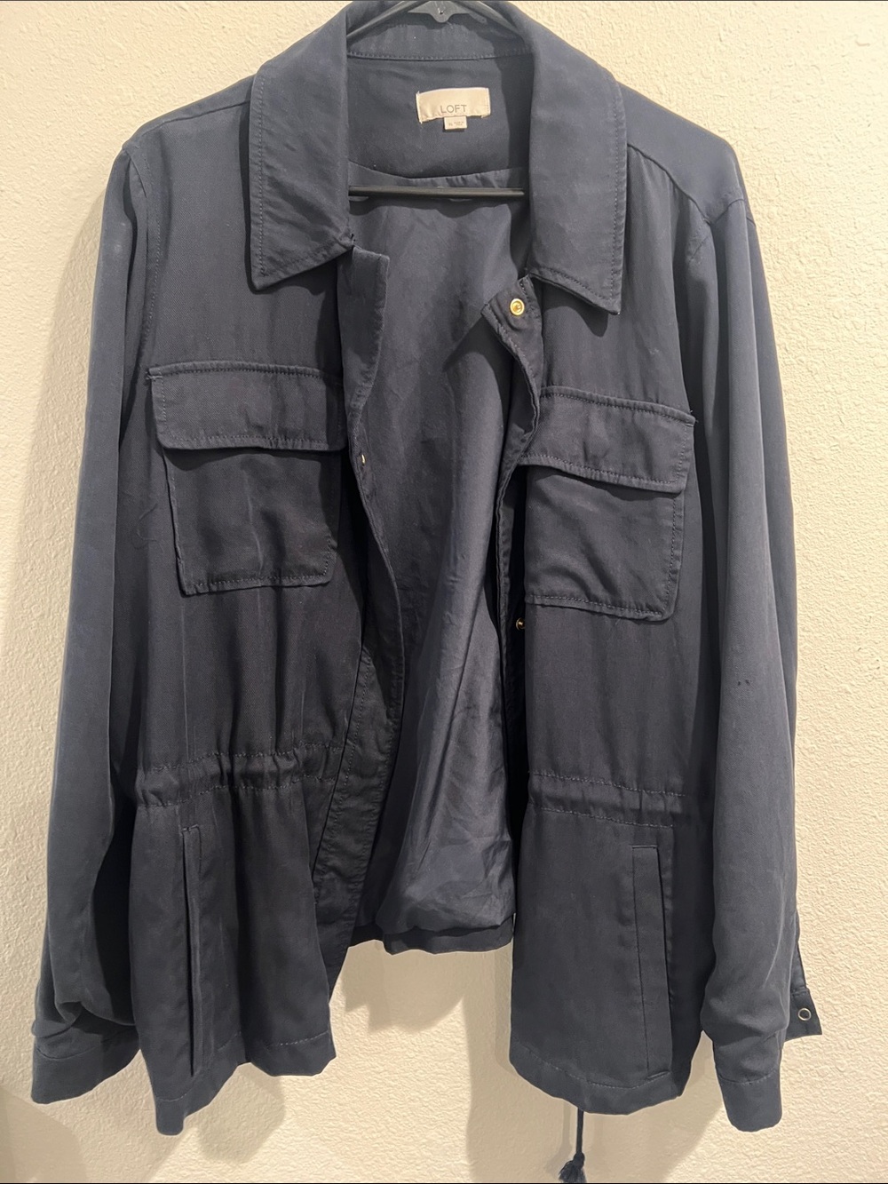 LOFT Navy Military Field Jacket